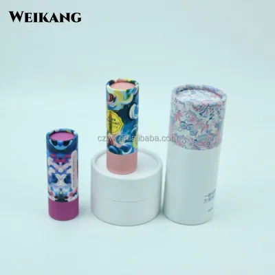 Eco-Friendly Round Lip Balm Tube Deodorant Stick Twist Paper Container for Skin Care for Cosmetics
