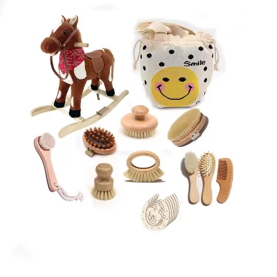 Hot Sale Saddlery Horse Grooming Brush for pony Hobby Horse Toy with Rocking Horse