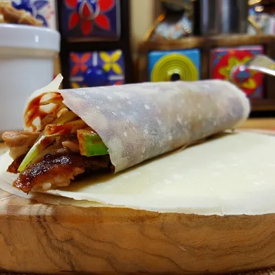Chinese Food Peking Duck Crepe Wraps