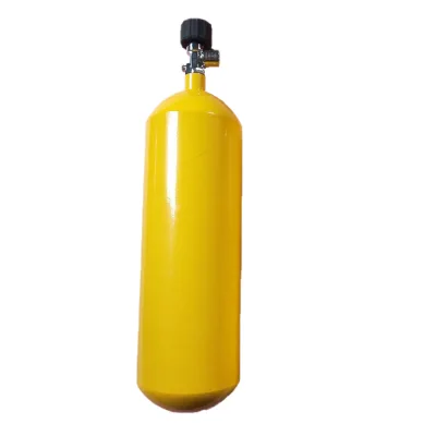 Acecare 5L Steel High Pressure Cylinder with Valve Compressed Air Tank for SCBA, Firefighting & Industrial