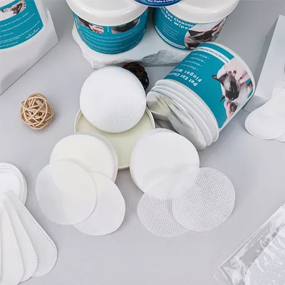 Hot Selling Dog Dental Pet Care Oral Cleansing Teeth Wipes Pads Finger Wipes Pet Teeth Cleaning Pads