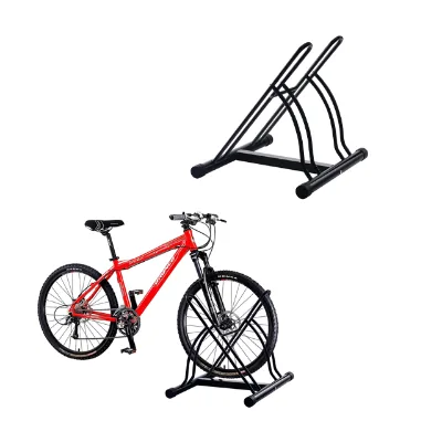 Bicycle Parking Rack, Heavy-duty Floor Standing bicycle Frame, Suitable for Road and Mountain Bikes