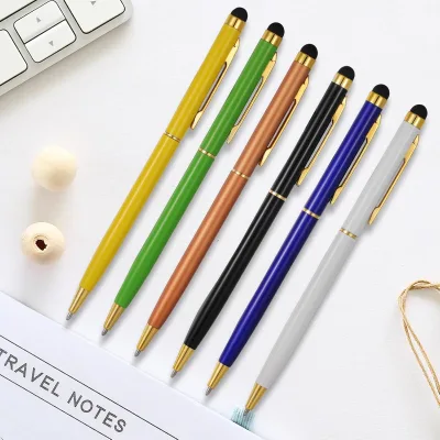 Gold for Stylus Pens Black Ink Ballpoint Stylists for Touch Screens Compatible with Phones Tablets Kindle