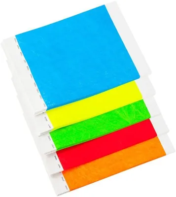 Eco Friendly Full Color Tyvek Wristband 3/4 Navy Blue
