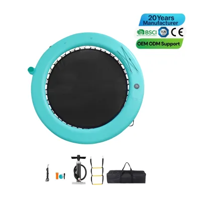 Easy Install Round Water Floating Platform High-strength Polyester Mesh Inflatable Floating Dock Platform