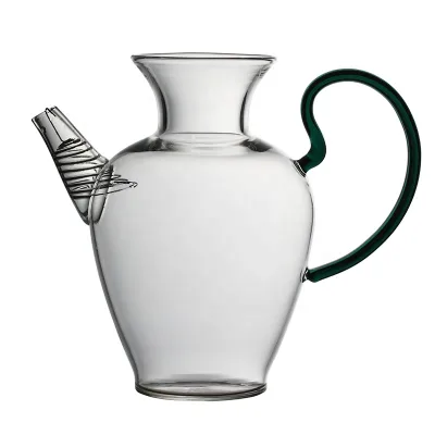 Chinese Style Classic Glass Teapot Heat-resistant High Clear Transparent with Filter