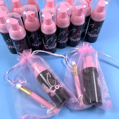 Deep Remove Eyelash Cleansing Foam Custom logo Clean Eyelash Lash Shampoo with Cleanser Brush