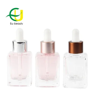 30ml Flat Shoulder Glass Dropper Bottle 30 ml Frosted Glass Essential Oil Bottle with Dropper 1oz Oil Serum Bottle
