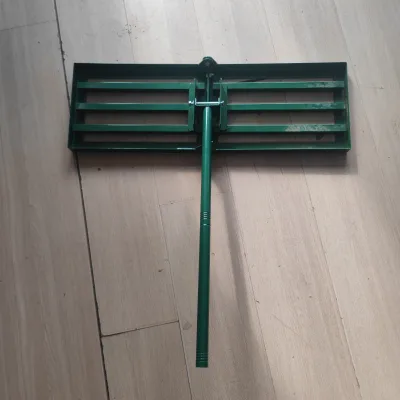FARCE Stainless Steel Garden Leveler & Lawn Mower Golf Course Tools Adjustable Flexible Flatting Rake Sturdy Practical Box