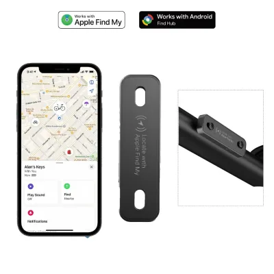 Dual System Find My Bike Tracker Screw Install Bicycle Finder Anti-Lost Rechargeable IPX66 Waterproof Smart Tag for Bike