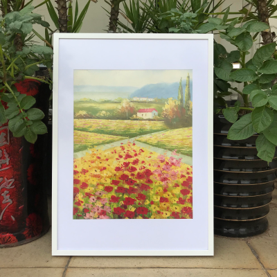 50x70cm Picture Frame to Display 40x50cm Picture, White Deep Photo Frame