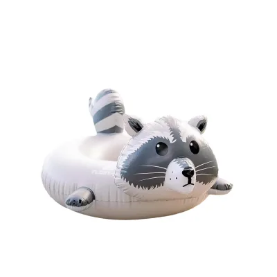 Animal Shaped Raccoon Pool Float for Adults - Lake Float Swim Ring