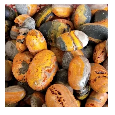 Wholesale Natural Gemstone Crystals Bumblebee jasper Tumbled Stone for Healing and Decoration