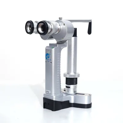 One Hand Operated Optical and Ophthalmic Handheld LED Portable Slit Lamp With Rechargeable LI-battery with Carry case
