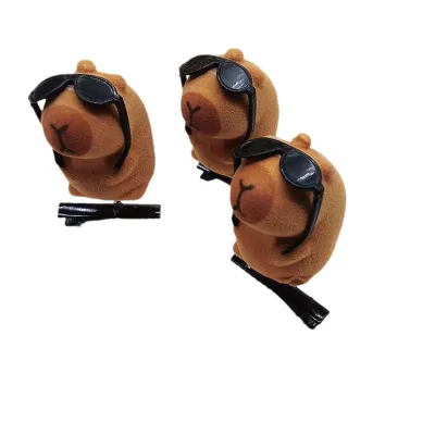 HY198 New Toy Gift Hair Decoration Girl Kid Kawaii Plush Capybara Hair Clip Animal Hairpin Spring Hairgrip