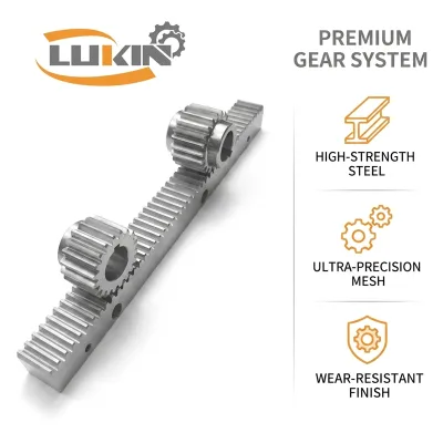 Module 1.5 CNC Gear Rack 17x17x1000mm C45 Steel for Medium Duty Linear Motion Systems