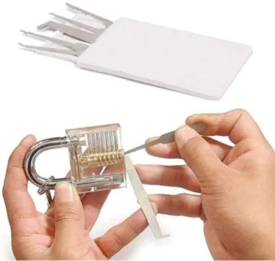 Stainless Steel Training Professional Led Transparent Safety Lock with One Practice Lock Training Kit
