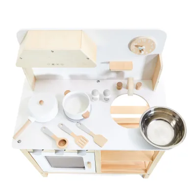Wooden Simulation Tableware Play House Kitchen Kid Toy Unisex 7 Piece Wooden Kids Cooking Set Plastic Bags or Custom Packing