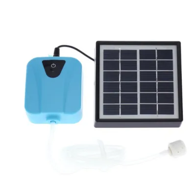 Outdoor Solar Powered Panel USB Rechargeable Air Oxygen Pump for Fish Pond/Fish Tank/Aquarium Pond