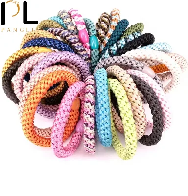 PL Wholesale Hair Ties for Girls Women Elastics Hair Bands Ponytail Holders for Thick No Damage No Crease Hair Elastics
