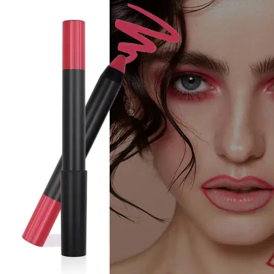 Private Label New Cruelty Free Custom Logo Lipliner Pen Vegan Long Lasting Water Proof Dark Brown Creamy Lip Liner Pencil
