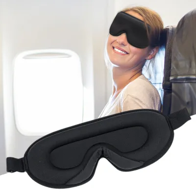 Factory Price Soft Skin-friendly Sleep Blindfold Mask 3D Durable Cool Plane Travel Deep Eye Sleep Mask for Men Women