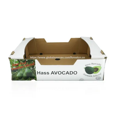 Factory Custom Printed Logo Fresh Fruit Packaging Box Eco-friendly Cherry Packaging Corrugated Carton Boxes For Packing Fruit