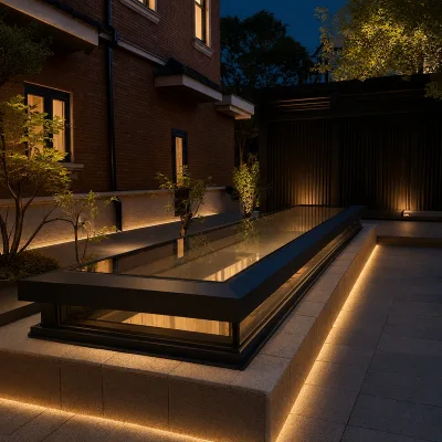Intelligent Electric Automatic Walkable Ground Daylighting Window With Insect-Proof Net Basement Ventilation Skylight Windows
