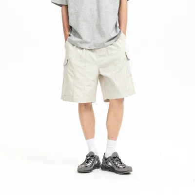 Mens Wholesale Casual Quick Dry Cargo Shorts High Quality Custom Blank Solid Multiple Pockets Cargo Shorts