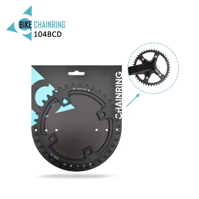 AI CYCLING Bicycle Crankset 104BCD Narrow Wide Chain Wheel Mountain Bike Aluminum Alloy 30-38T Crankset Tooth Plate Parts