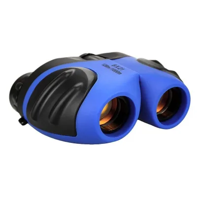 Children's 8x21 Binoculars for School Cute Plastic Telescope with FMC Coating Bak4 Prism System and Porro System Colorful
