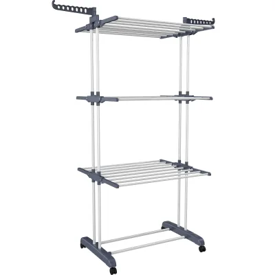 Adjustable Modern Cloth Drying Stand Foldable Laundry Drying Racks for Living Room and Bathroom