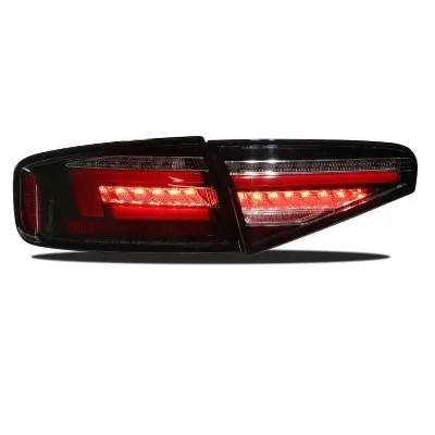 Dynamic Led Taillight for Audi A4 Taillamp Used for B8.5 2013 2014 2015 216 Red Black Color