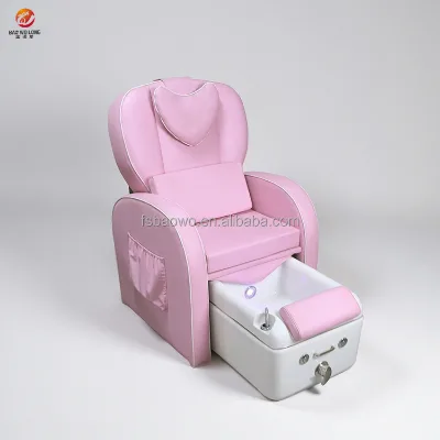 Luxury Modern Pedicure Chair Foot Spa Massage No Plumbing Pipeless Pink Manicure Pedicure Chair