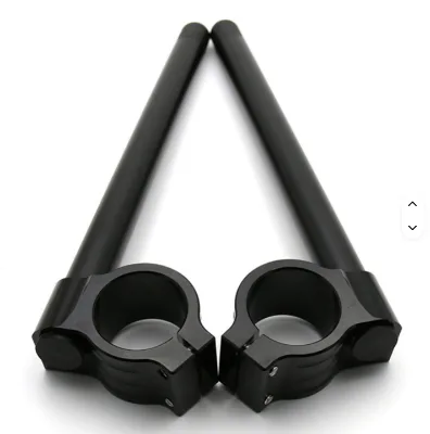 JPM CNC Aluminum Stainless Steel Motorcycle Riser Handlebar 47mm Foldable Universal Fit Control Frame Separating