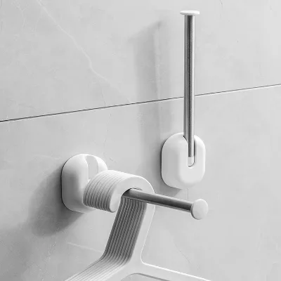 Clothing Hanger Storage Tool - Balcony Organizing Rack - Wall-mounted Telescopic Hook for Hanging Clothes - Storage Rack