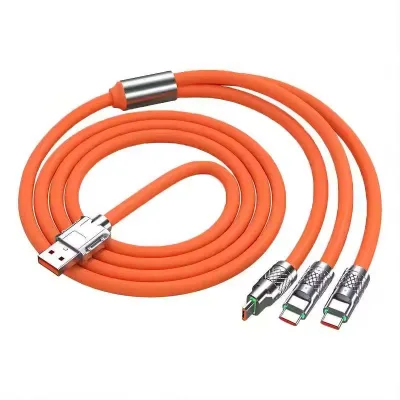 6A USB Type-C Fast Charging Data Cable Smart Mobile Phone Charging Cable for Android and IOS Devices 1.2M Length