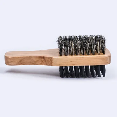 Boar Bristle Dual Purpose Beard Brushes Nylon Hair Double Sided Big Beard Hairdresser Brush for Men Grooming