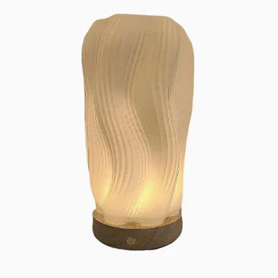 USB Powered PLA 3D Printed Modern Table Lamp with Abstract Light Design