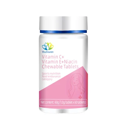 OEM ODM Vitamin C+Vitamin E+Niacin Chewable Tablets Enhance Skin Beauty for Women