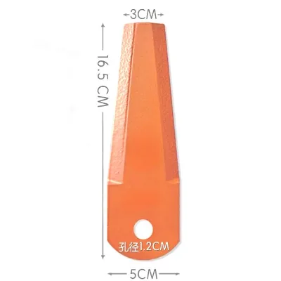 Rotary Tiller Blade 165*50mm Farm Cultivator Spare Parts Wear Resistant Tiller Knife for Agricultural Machinery