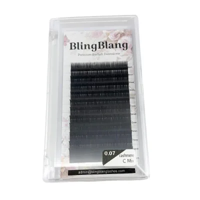 Individual Eyelash 0.05 0.07 C D 11-12-13mm Mix Classic 3 Layers Fluffy Soft Light No Glue on Base Camellia Lash Extensions