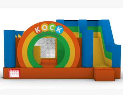 Colorful Rainbow Inflatable Bouncer for Kids