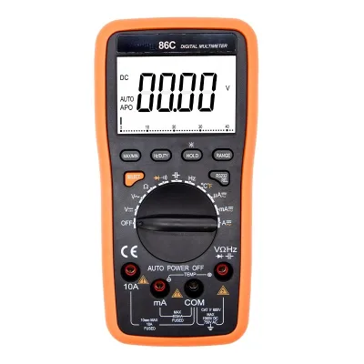 86C Handheld Portable 3999 Counts LCD Display Digital Multimeter Auto Range with USB Interface Diode MAX Min Multi Meter