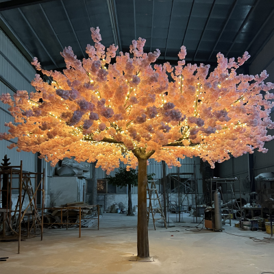 Good Quality Pink Cherry Blossom Tree With Light Strip Large Cherry Blossom Tree for Wedding Decor