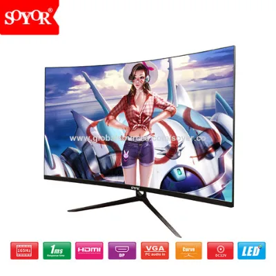144Hz 165Hz 24 INCH 27 INCH CURVED touch screen monitor gaming with DP HDMI DC12V interface
