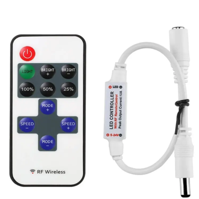 Mini Switch Infrared Wireless 11 Key Single Color Controller for 5050 3528 Single Color LED Strip Flexible Light Controller