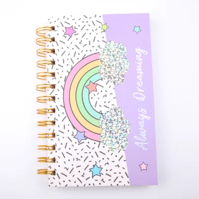 Custom Notepad Paper Cover Notepad Five Star Spiral Binding Small Notebook Lined Spiral Notebook for Student Kid Birthday Gift