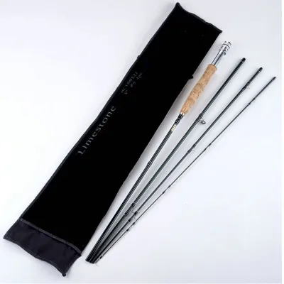 Carbon Four-Section Soft Tune Fly Fishing Rod Set 2.7m with Lure Rod Fly Reel and Gear
