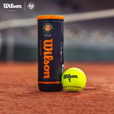 Roland-Garros Yellow Green Clay Court 3 Ball Can (24 Pack) Customization Available